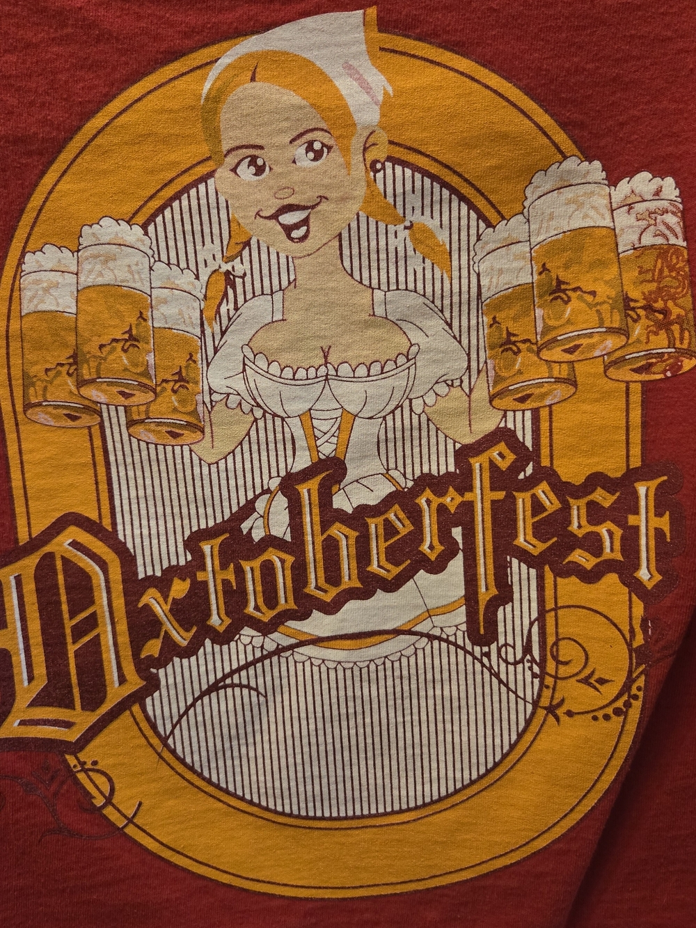 Oktoberfest Graphic Cropped Long Sleeve T Shirt
